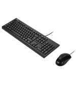Asus U2000 Wired Keyboard & Mouse Kit, USB, Multimedia, 1000 DPI