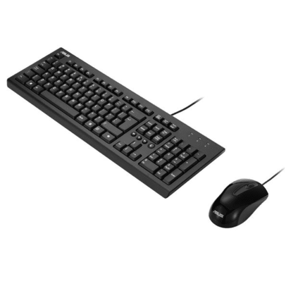 Asus U2000 Wired Keyboard & Mouse Kit, USB, Multimedia, 1000 DPI