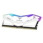 Team T-Force Delta RGB 32GB Kit (2 x 16GB), DDR5, 8000MHz (PC5-6400), CL38, ECC, AMD EXPO & XMP 3.0, PMIC, White - Image 2