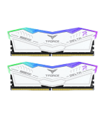 Team T-Force Delta RGB 32GB Kit (2 x 16GB), DDR5, 8000MHz (PC5-6400), CL38, ECC, AMD EXPO & XMP 3.0, PMIC, White