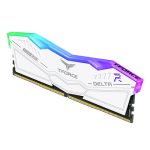 Team T-Force Delta RGB 32GB Kit (2 x 16GB), DDR5, 8000MHz (PC5-6400), CL38, ECC, AMD EXPO & XMP 3.0, PMIC, White - Image 3