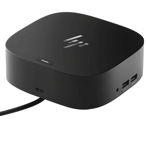 HP USB-C G5 ESSENTIAL DOCK – Black USB-C Laptop Docking Station With Ethernet, 2x Display Port, 1x HDMI 2.0, 1X RJ-45, Audio Jack, 4x SuperSpeed USB Type-A and 1x USB-C