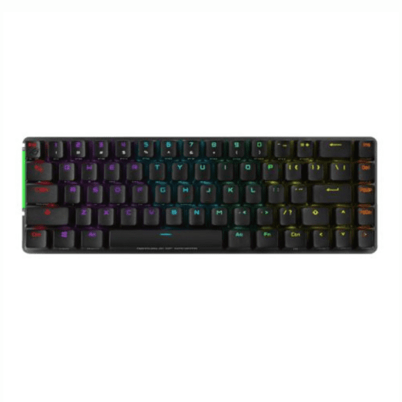 Asus ROG FALCHION NX RED Compact 65% Mechanical RGB Gaming Keyboard, Wireless/USB, ROG NX Red Switches, Per-key RGB Lighting, Touch Panel, 450-hour Battery Life