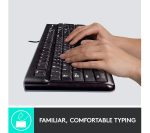 Logitech MK120 Wired Keyboard and Mouse Kit, USB, Low Profile - Image 2