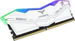 Team T-Force Delta RGB 64GB Kit (2 x 32GB), DDR5, 6000MHz (PC5-48000), CL38, ECC, AMD EXPO & XMP 3.0, PMIC, DIMM Memory, Black