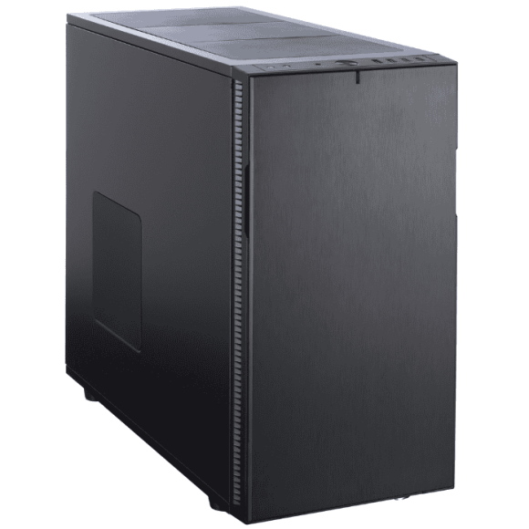 Fractal Design Define R5 (Black Solid) Silent Gaming Case ATX Configurable Front Door Ultra Silent Design