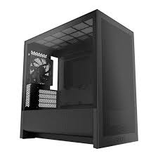 NZXT H3 Flow Micro ATX Airflow PC Case All Black High-Airflow Design