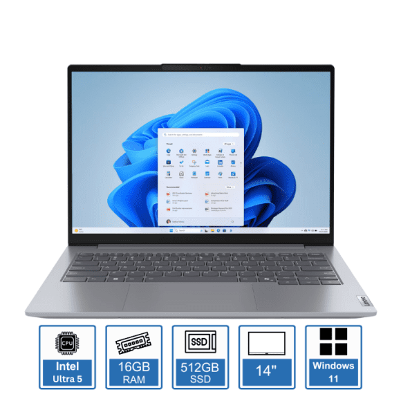 Lenovo ThinkBook G7 – 14″ WUXGA Display, Core Ultra 5-125U, 16GB RAM/512SSD, Windows 11 Pro, 1-Year Warranty